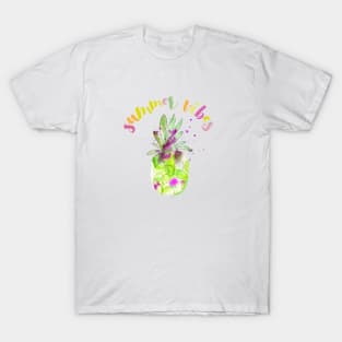 Summer Vibes Green T-Shirt